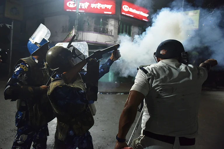tear gas shelling at a protest (representative image) - PTI